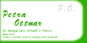 petra ottmar business card